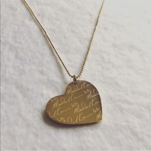 NWT OFFERS PLEASE! MK Heart Pendant Long Necklace